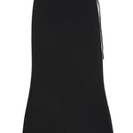 Bokumaia Dahlia Midi Skirt Black with adjustable side tie and flared hem
