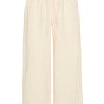 Bokumaia Echo Pant Ecru wide-leg linen pant with drawstring waist