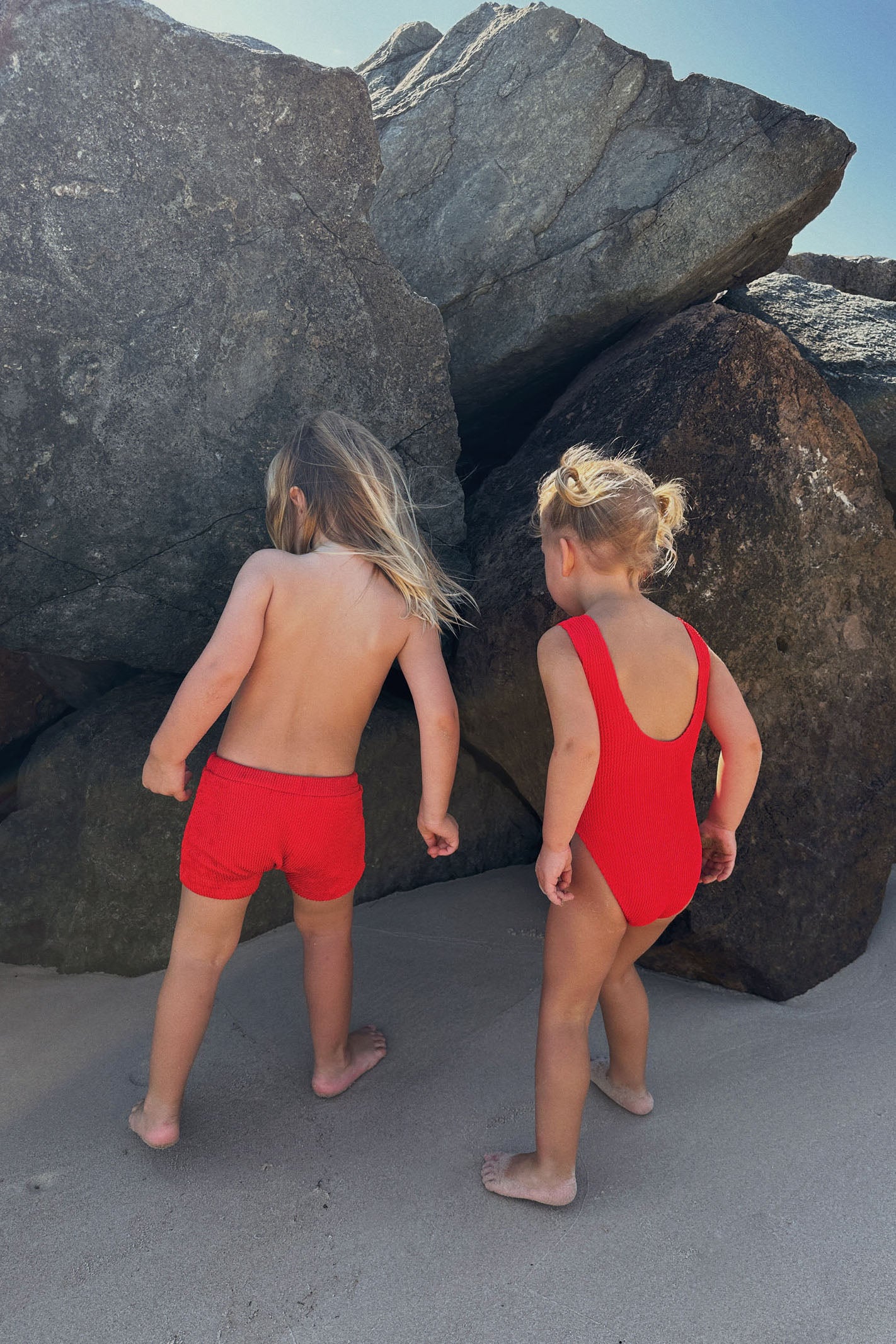 Bokumaia Zala Mini Red Kids Swimwear