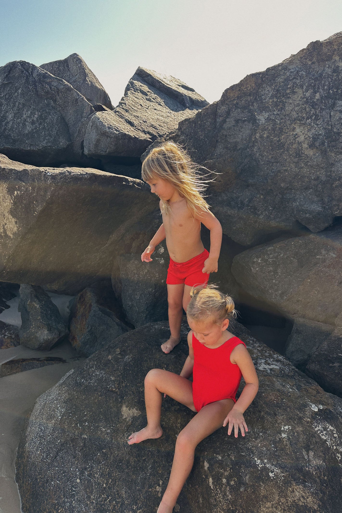 Bokumaia Zala Mini Red Kids Swimwear