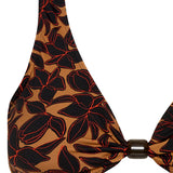 Delphine Top Noir Hibiscus