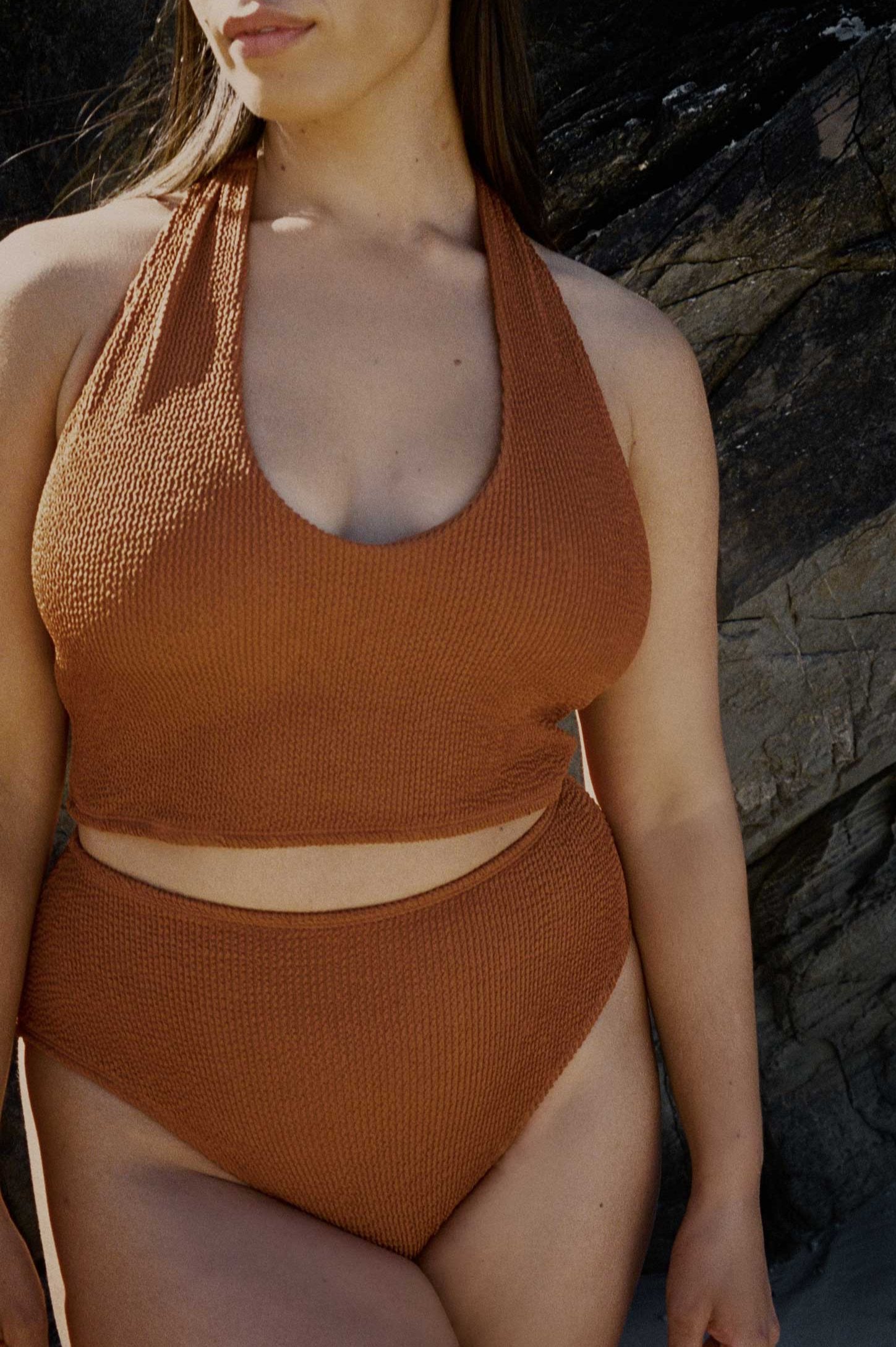 Bikini Top in Caramel - Bokumaia Australian Swimwear