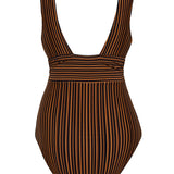 Gaia One Piece Mocha Stripe