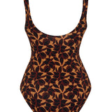 Zinnia One Piece Noir Hibiscus