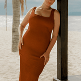 Solstice Midi Dress Caramel